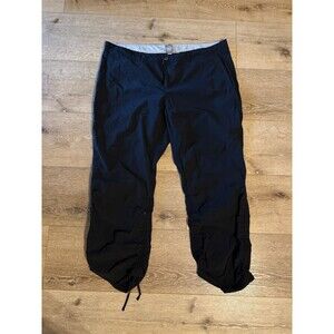 REI Womens Black Outdoor HIking Nylon Pants Cropped Size 20W